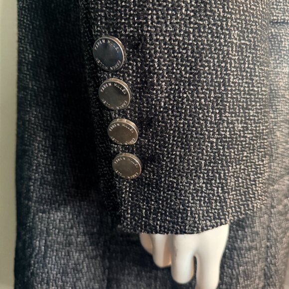 Karen Millen Tweed Dress Coat 12 - Picture 5 of 16